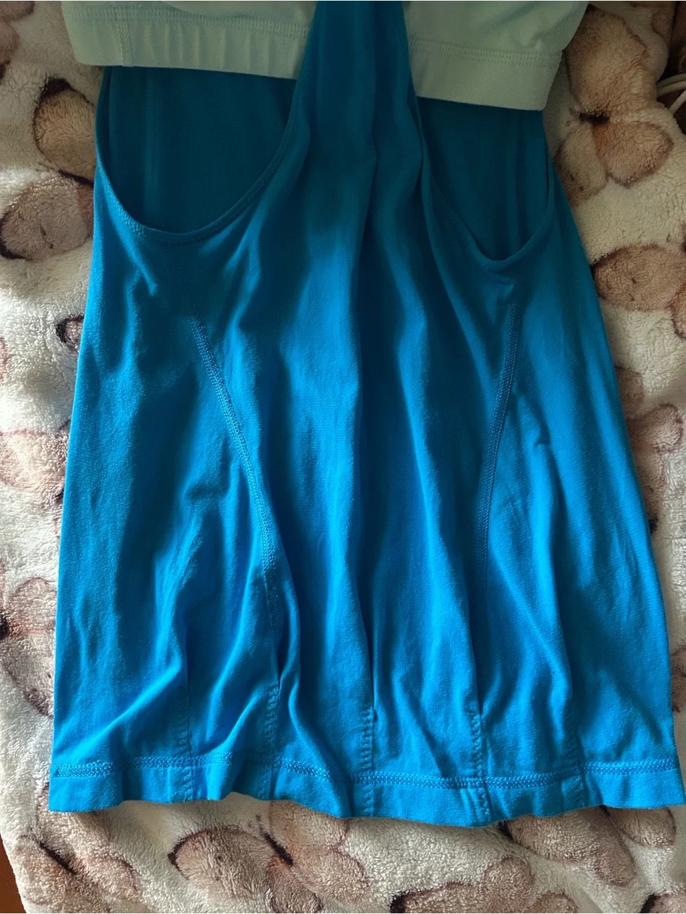 lululemon athletica Light Blue & Bright Blue Racerback Sports Bra Tank